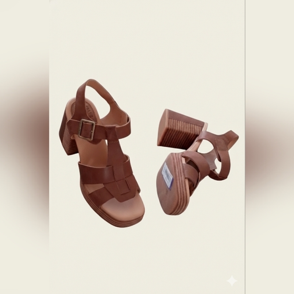 Boho Chunky Platform Sandals Leather Festival Retro 10 New